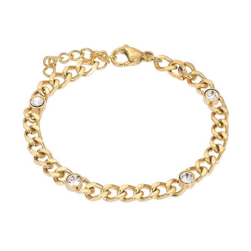 Armband Happy 17x3cm Goud iXXXi