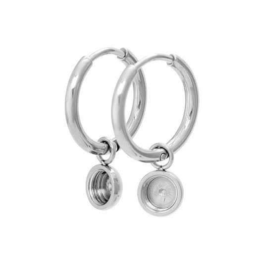 Oorring 15mm Top Part Base Zilver iXXXi Jewelry