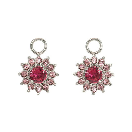 Oorring Bedels Lucia Fuchsia Zilver ixxxi jewelry