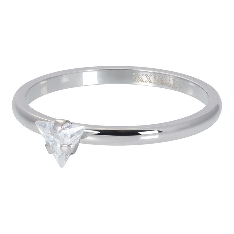Triangle Crystal Stone Ring Zilver iXXXi Jewelry