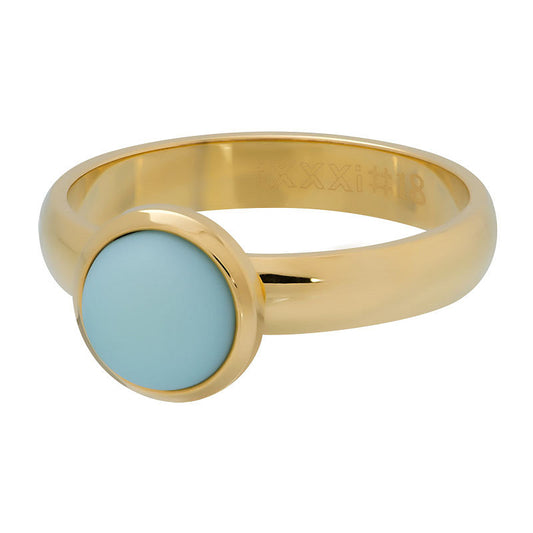 Vulring 10 mm Matt Green Stone 4mm goud ixxxi jewelry
