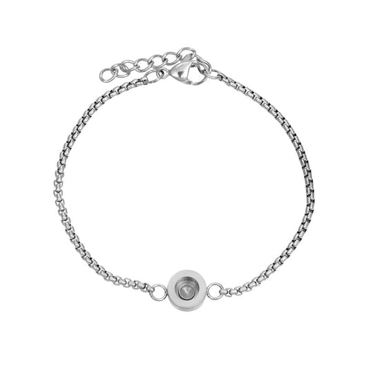 Armband Box Chain CreArtive Base Zilver excl. steentje IXXXi Jewelry