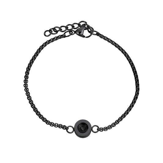 Armband Box Chain CreArtive Base Zwart excl. steentje iXXXi Jewelry