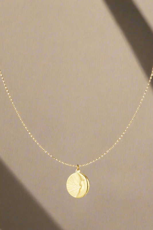 Goudkleurige Moonrise ketting