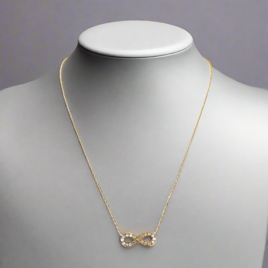 Goudkleurige infinity Ketting