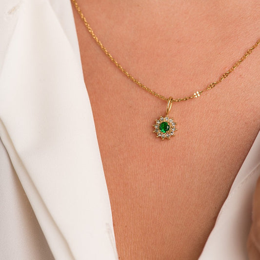 Hanger Lucia Emerald Goud iXXXi Jewelry