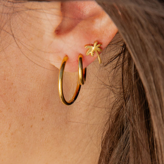 Oorring 15mm Goudkleurig IXXXI Jewelry