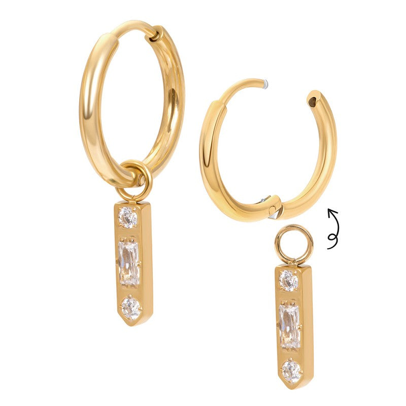 Oorring Bedels Sparkle zilver iXXXi