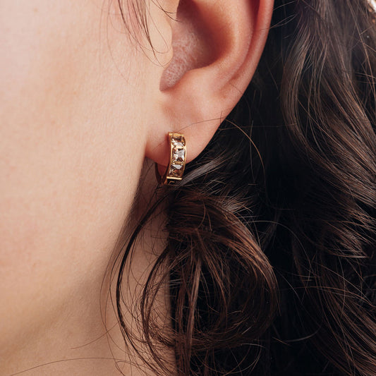 Ooringen Brillia Brown Goud IXXXI Jewelry