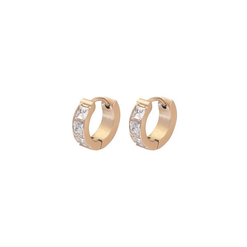 Oorringen Brillia White Rosé goud IXXXI Jewelry