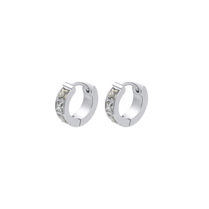 Oorringen Brillia Black Diamond Zilver IXXXI Jewelry