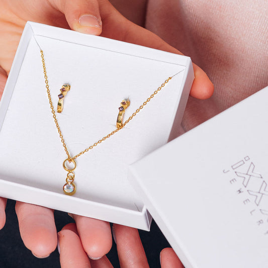 Blossom Glow Sieraden Set Goud IXXXI Jewelry