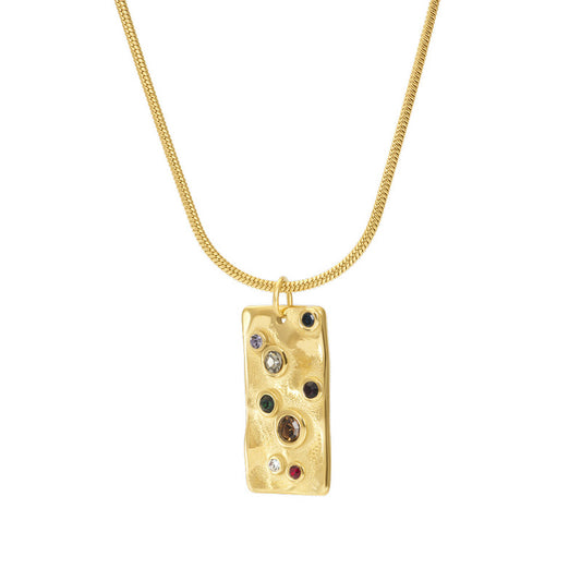 1- A Halsketting Glimmer Goud IXXXI Jewelry