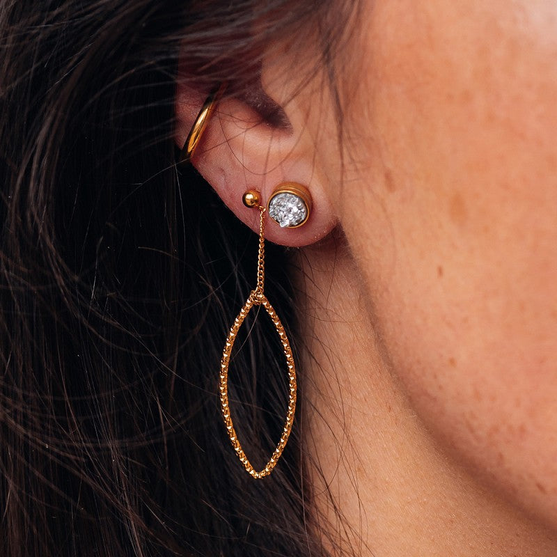 Top Part Drusy Crystal Ixxxi  goudJewelry